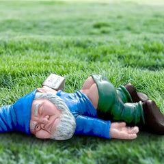Mischievous Drunken Gnome Statue - Funny Garden Decor & Outdoor Figurine