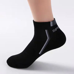 Premium Men's Summer Athletic Socks - 10 Pack Breathable Sports Crew Socks