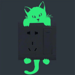 Glow-in-the-Dark Wall Stickers & Light Switch Decor - Luminous PVC Decorative Stickers