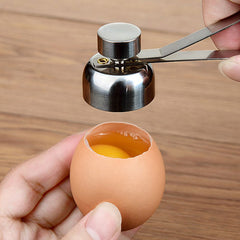 Kitchen Creative Egg Hole Cutting Tool – SUS304 Stainless Steel Glutinous Rice Egg Opener, Dual-Diameter Egg Cutter for Cooking