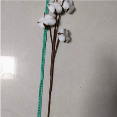 Artificial Cotton Stem for Decor
