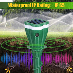 Solar Powered Snake & Rodent Repellent - Eco-Friendly Pest Control Device