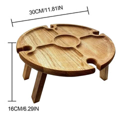 Portable Wooden Folding Picnic Table - Outdoor Camping Dining Furniture
