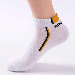 Premium Men's Summer Athletic Socks - 10 Pack Breathable Sports Crew Socks