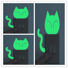 Glow-in-the-Dark Wall Stickers & Light Switch Decor - Luminous PVC Decorative Stickers