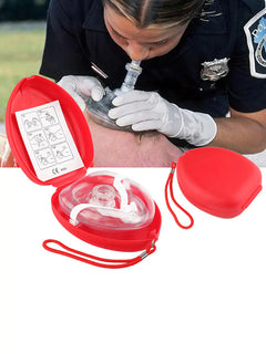 CPR One-Way Breathing Mask - Professional Emergency First Aid Safety Equipment
