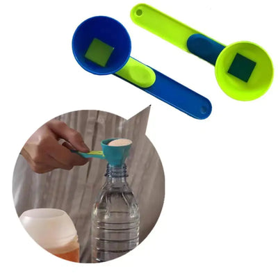2-in-1 Measuring Spoon Funnel - Precision Kitchen Tool for Spices & Liquids