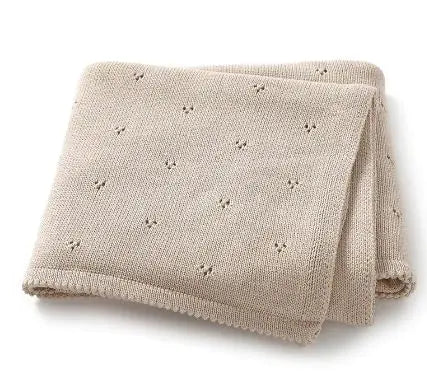 Premium Soft Cotton Newborn Baby Blanket - 80x100cm Multi-Color