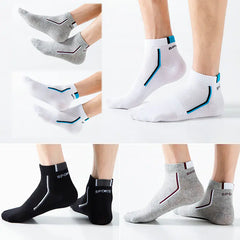 Premium Men's Summer Athletic Socks - 10 Pack Breathable Sports Crew Socks