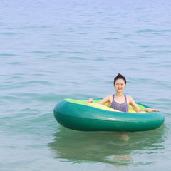 Giant Inflatable Avocado Pool Float - Premium Summer Pool Toy with Removable Pit