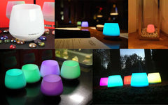 Color-Changing LED Candle - Aromatherapy Diffuser - Wireless smart lamp Bluetooth -