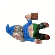 Mischievous Drunken Gnome Statue - Funny Garden Decor & Outdoor Figurine