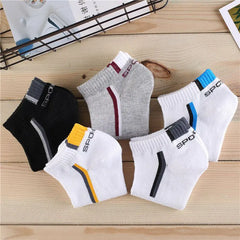 Premium Men's Summer Athletic Socks - 10 Pack Breathable Sports Crew Socks
