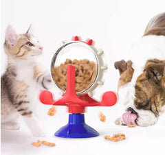 Interactive Rotating Cat Windmill Toy - Spinning Pet Entertainment & Exercise