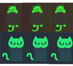 Glow-in-the-Dark Wall Stickers & Light Switch Decor - Luminous PVC Decorative Stickers