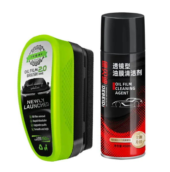Premium Car Glass Oil Film Remover - 150ml Hydrophobic Windshield Coating