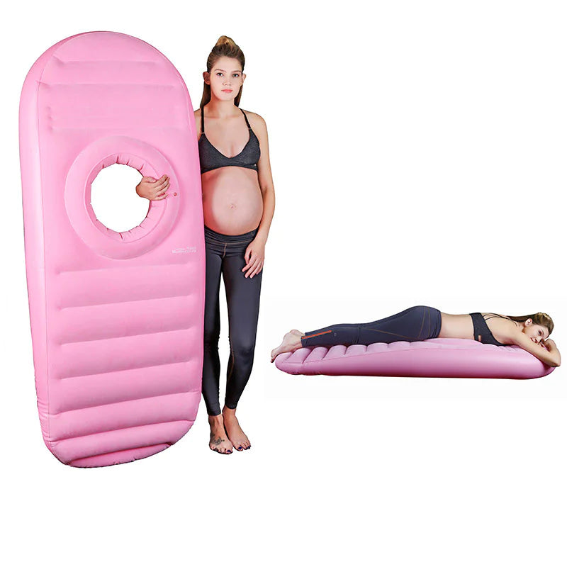 Premium Inflatable Pregnancy Support Pillow - Adjustable Comfort for Expecting Mothers