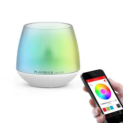 Color-Changing LED Candle - Aromatherapy Diffuser - Wireless smart lamp Bluetooth -