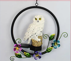 Solar Owl LED Hanging Light - Waterproof Outdoor Garden Decor with Auto On/Off