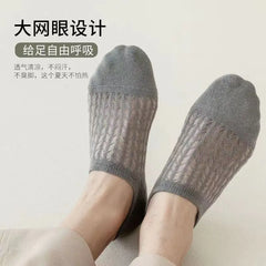 Men's Summer Thin Cotton Breathable Ankle Socks - Comfortable Low-Cut Athletic Socks
