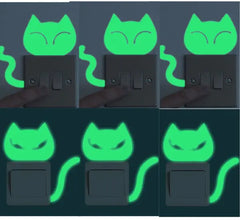 Glow-in-the-Dark Wall Stickers & Light Switch Decor - Luminous PVC Decorative Stickers