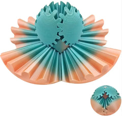 3D Printed Fidget Gear Ball - Stress Relief Rotation Toy