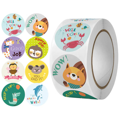 500 Pcs Motivational Reward Stickers for Kids