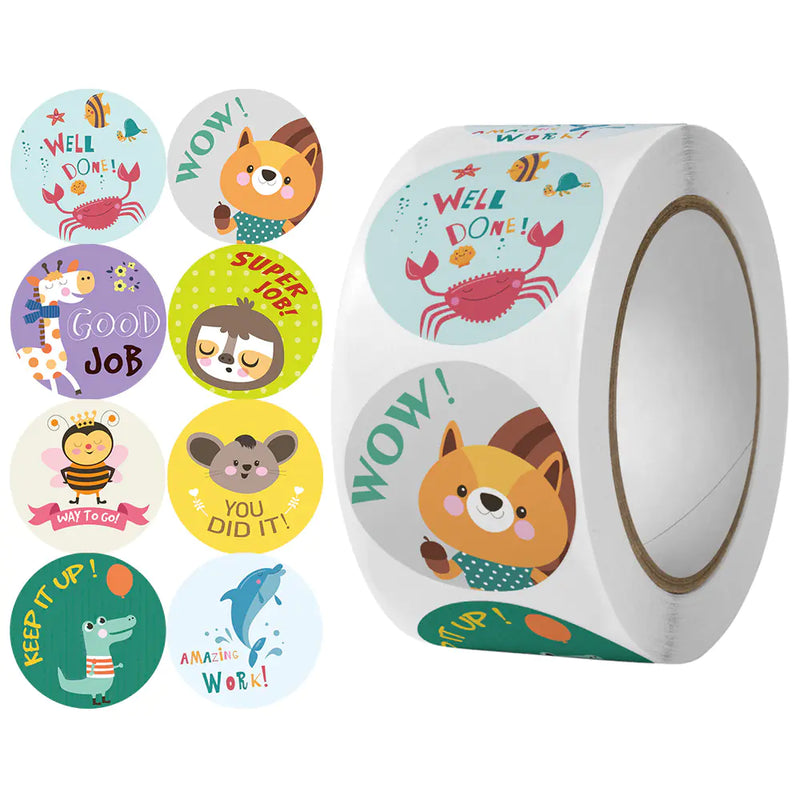 500 Pcs Motivational Reward Stickers for Kids