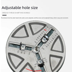 Professional Adjustable Wood Hole Saw - Precision Cutting Tool for Woodworking