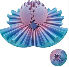 3D Printed Fidget Gear Ball - Stress Relief Rotation Toy