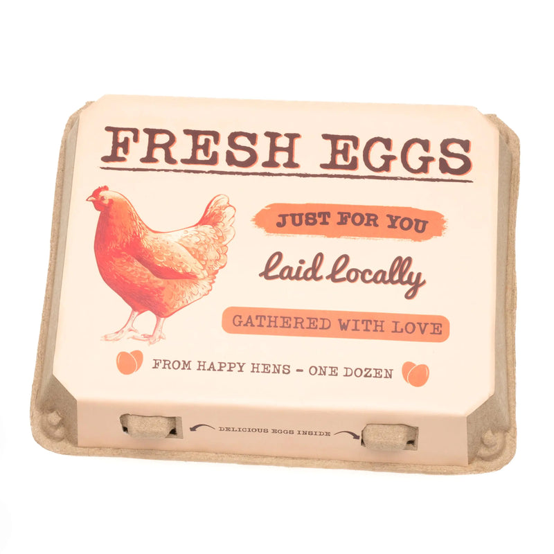 Paper Pulp Egg Cartons 30-Pack - Reusable Farm Fresh Egg Holders for 12 Eggs