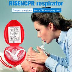 CPR One-Way Breathing Mask - Professional Emergency First Aid Safety Equipment