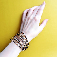 Leopard Print Leather Bracelet - Stylish Animal Print Jewelry for Women