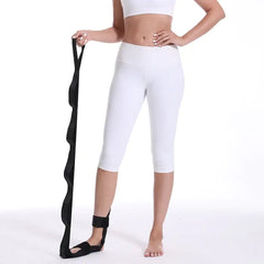 Premium Yoga Stretch Strap - Cotton Exercise Band for Flexibility & Stretching
