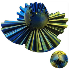 3D Printed Gear Ball Fidget Toy - Rotating Mechanical Puzzle Stress Relief